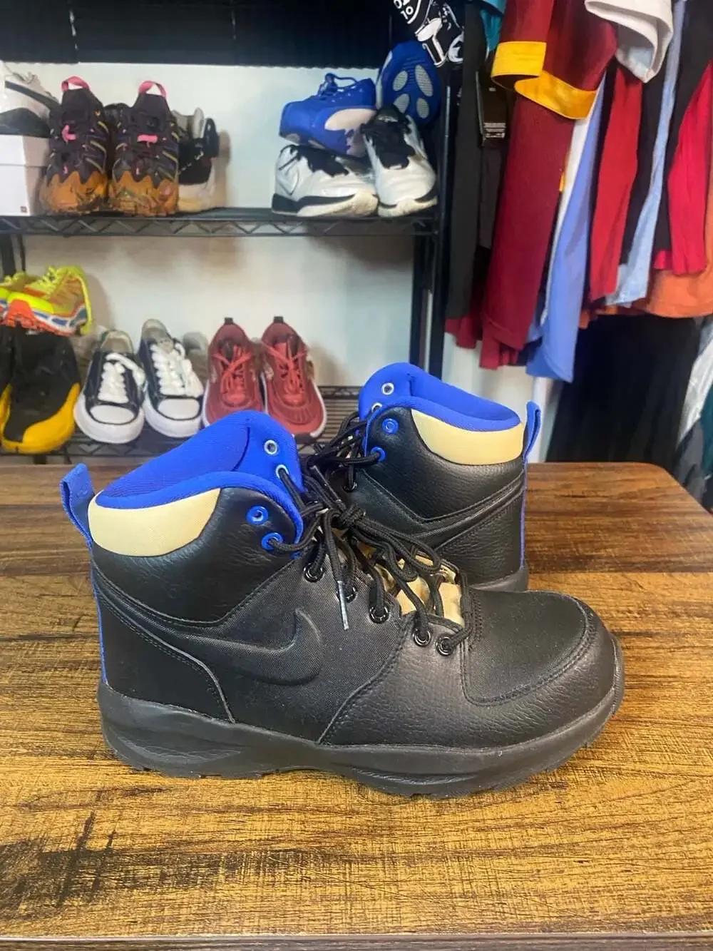 Nike Manoa LTR Leather Boots Black/Sesame-Game Royal